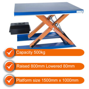 500kg low-profile lift table